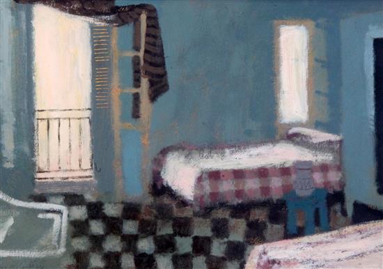 Clive McCartney (b. 1960) Medina, Tangier and Hotel Fuentes, Tangier, 8 x 11.5in.